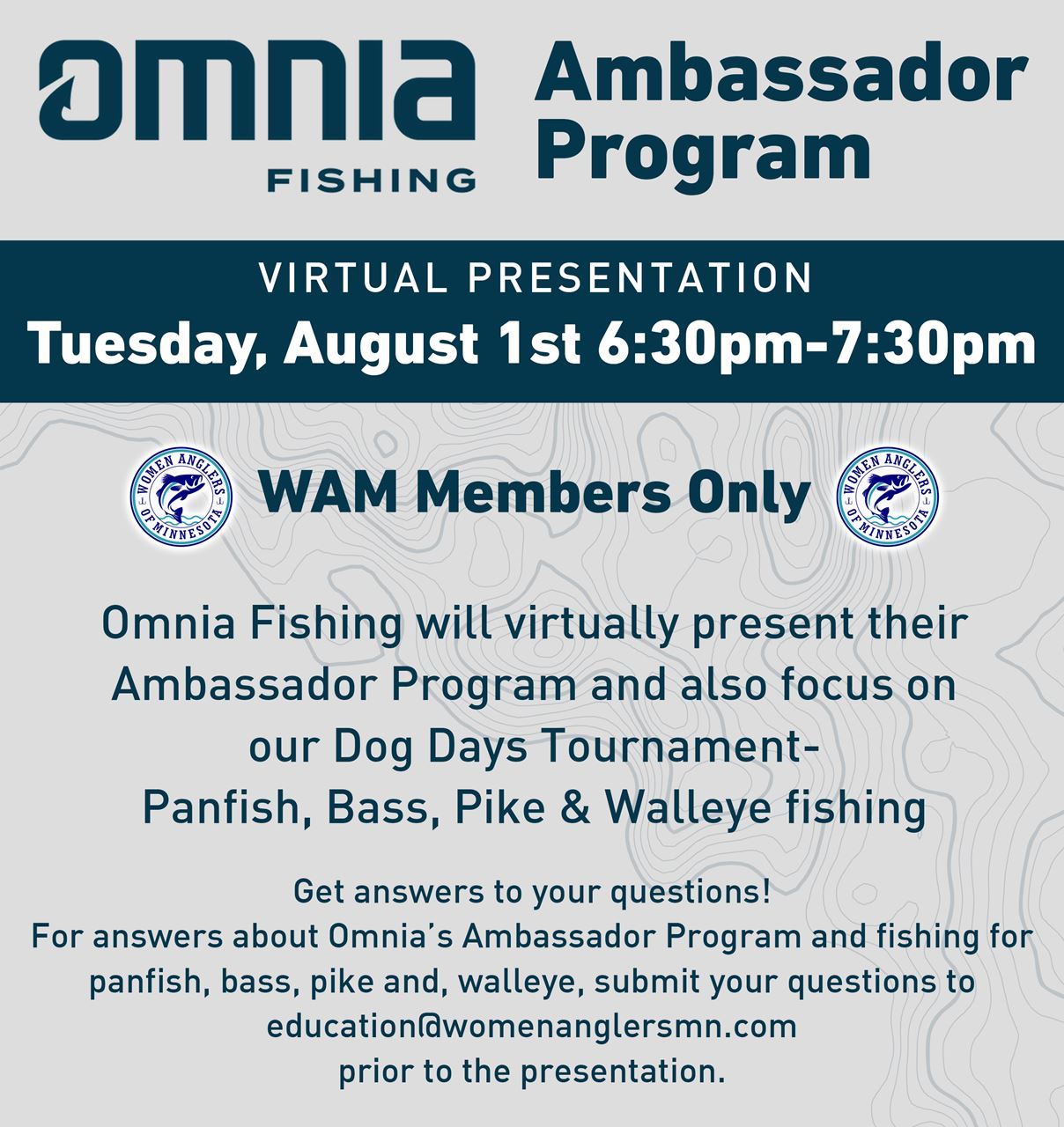 Women Anglers of Minnesota - Omnia Fishing's Ambassador Program & Dog Days  Species
